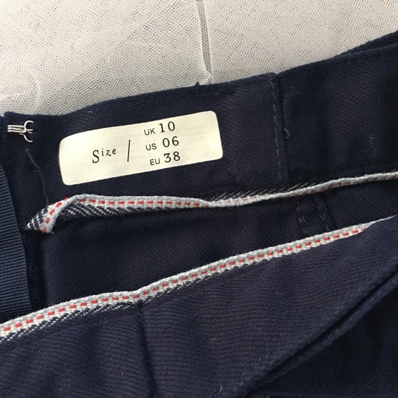 Anthropologie navy blue mini skirt - Picture 5 of 5